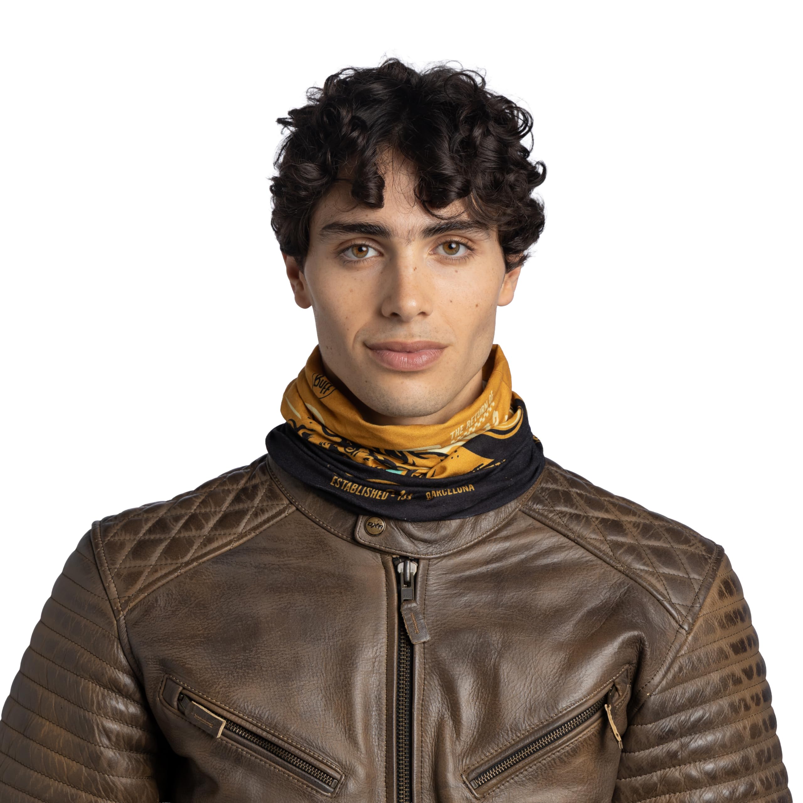 BUFF Komin Original Ecostretch Szalik, Tubularny, Wielofunkcyjny, na Szyję i Głowę, Bieganie, Chodzenie, Wędrówki, Zrównoważony, Lekki One Size Wielobarwny