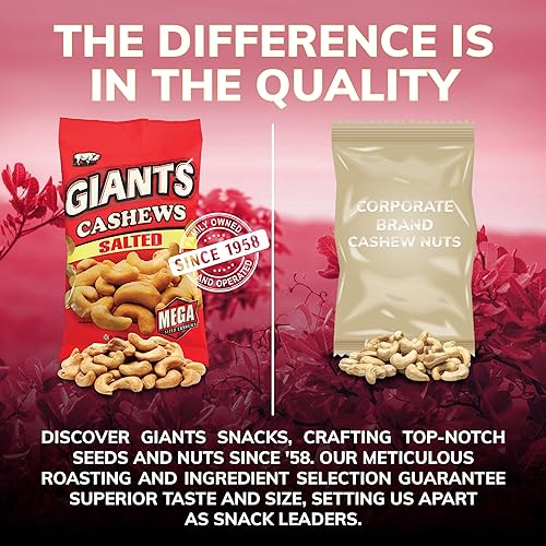Miniatura 7 de GIANTS Anacardos salados (bolsas de 6-4 onzas)