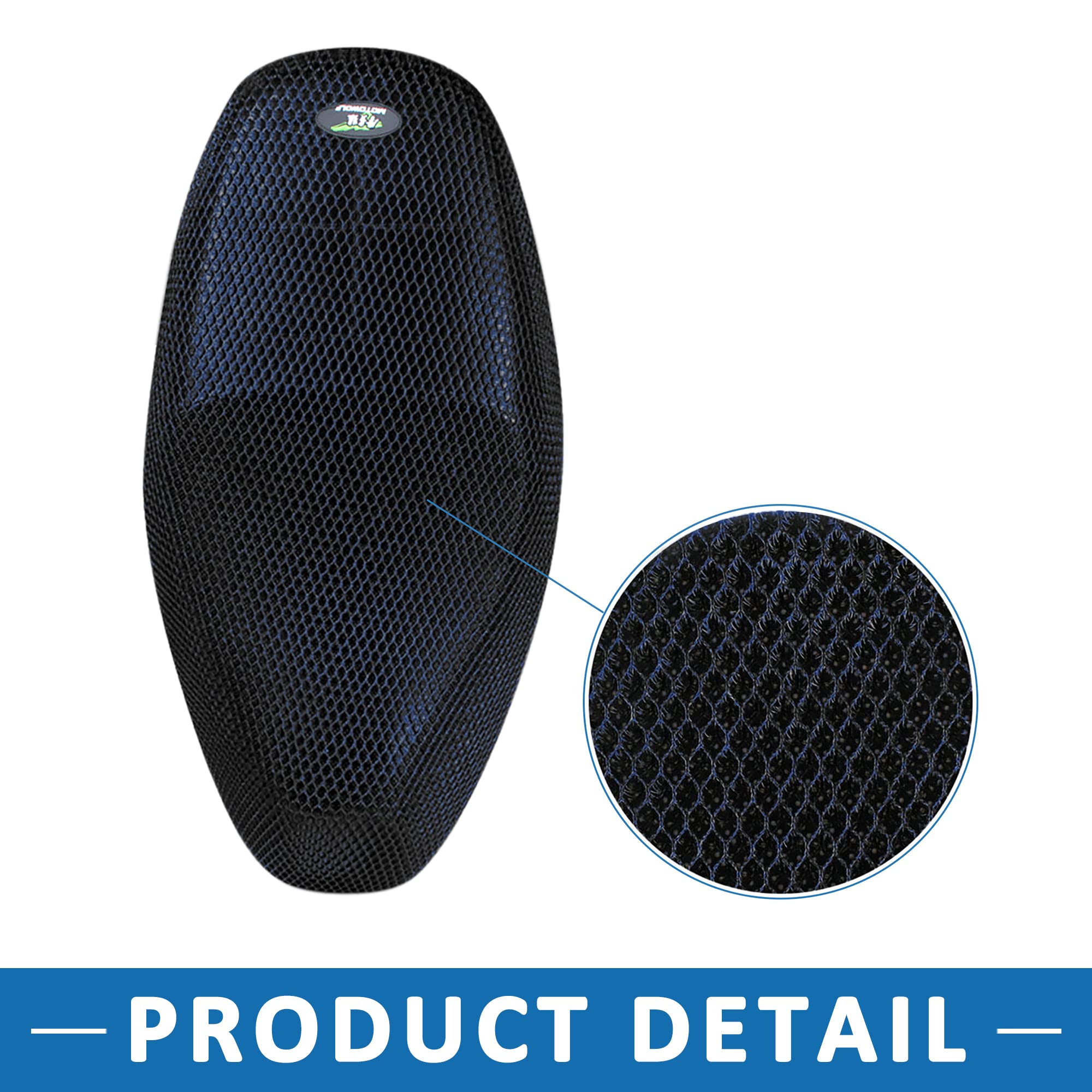 Coprisedile Moto In Rete 3D Antiscivolo E Traspirante | Universale Per Scooter, Ciclomotori | Impermeabile E Comfortevole - Foto 4