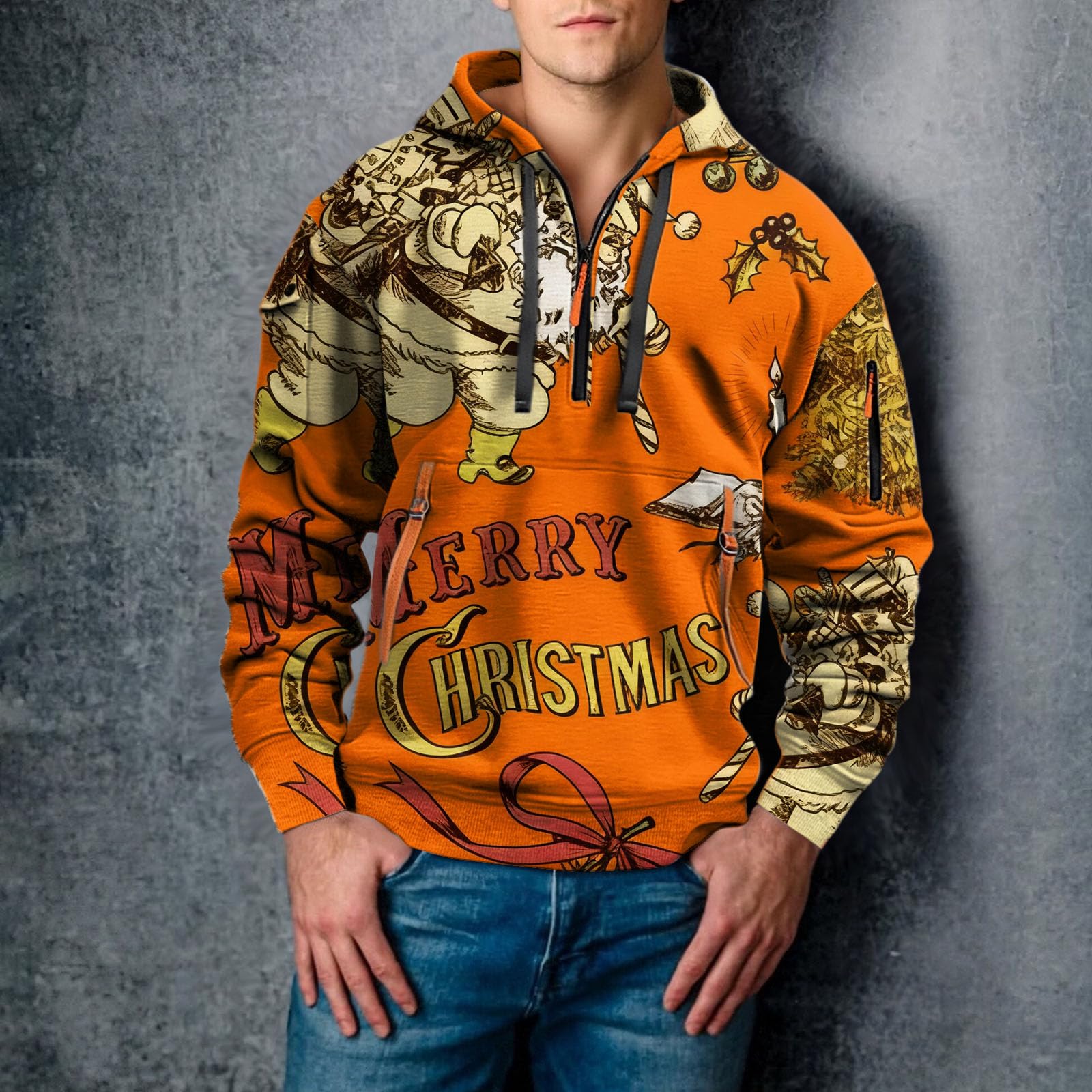 Ropa De Verano Hombre Sudadera con Capucha Juvenil Y Moderna para Hombre, Ideal Otoño E Invierno, Camiseta Estampada En 3D Flores Dinámicas. Chaqueta Vestir (Coffee, L) Kit Pesca