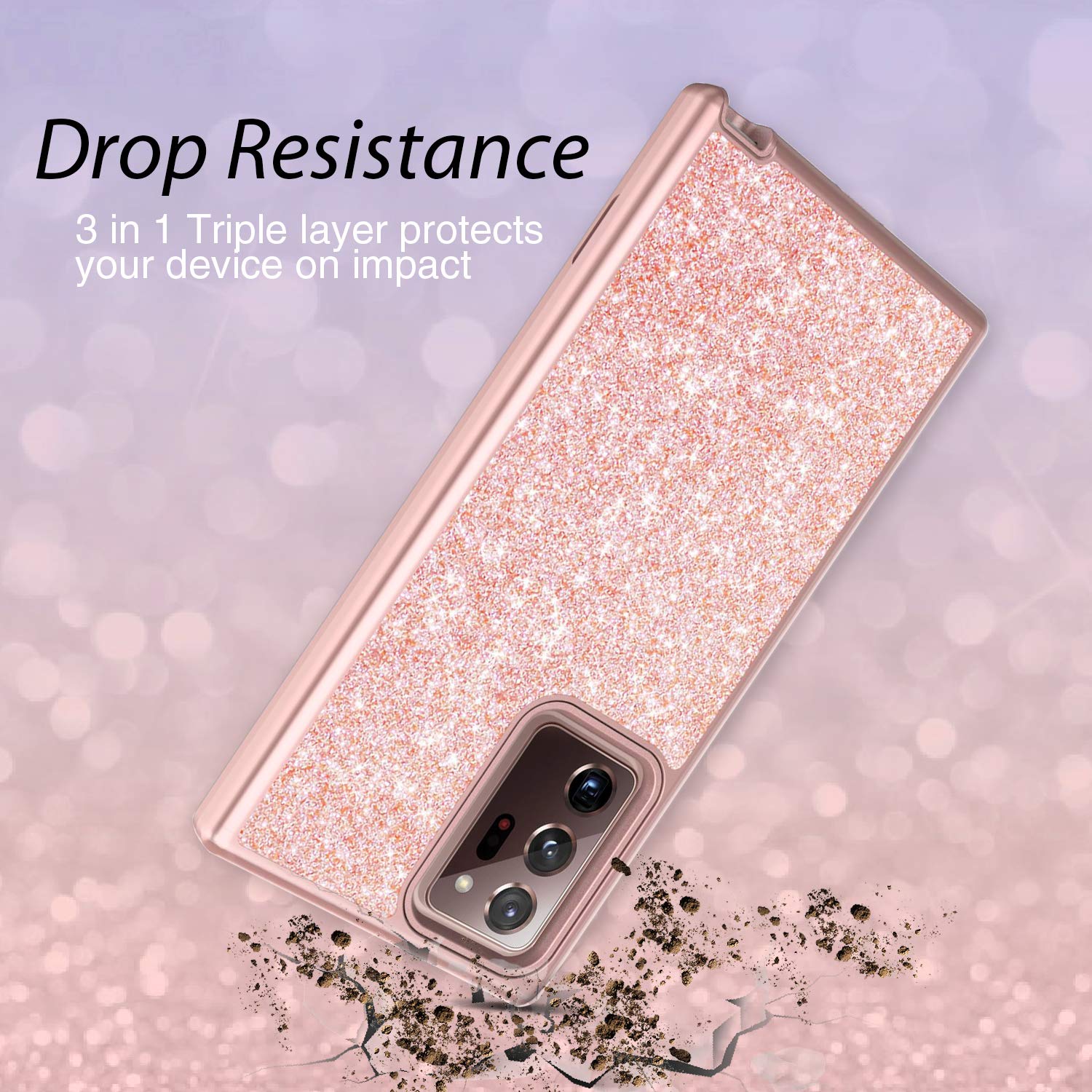 Amazon.com: Coolwee Glitter Full Protective Case for Galaxy Note