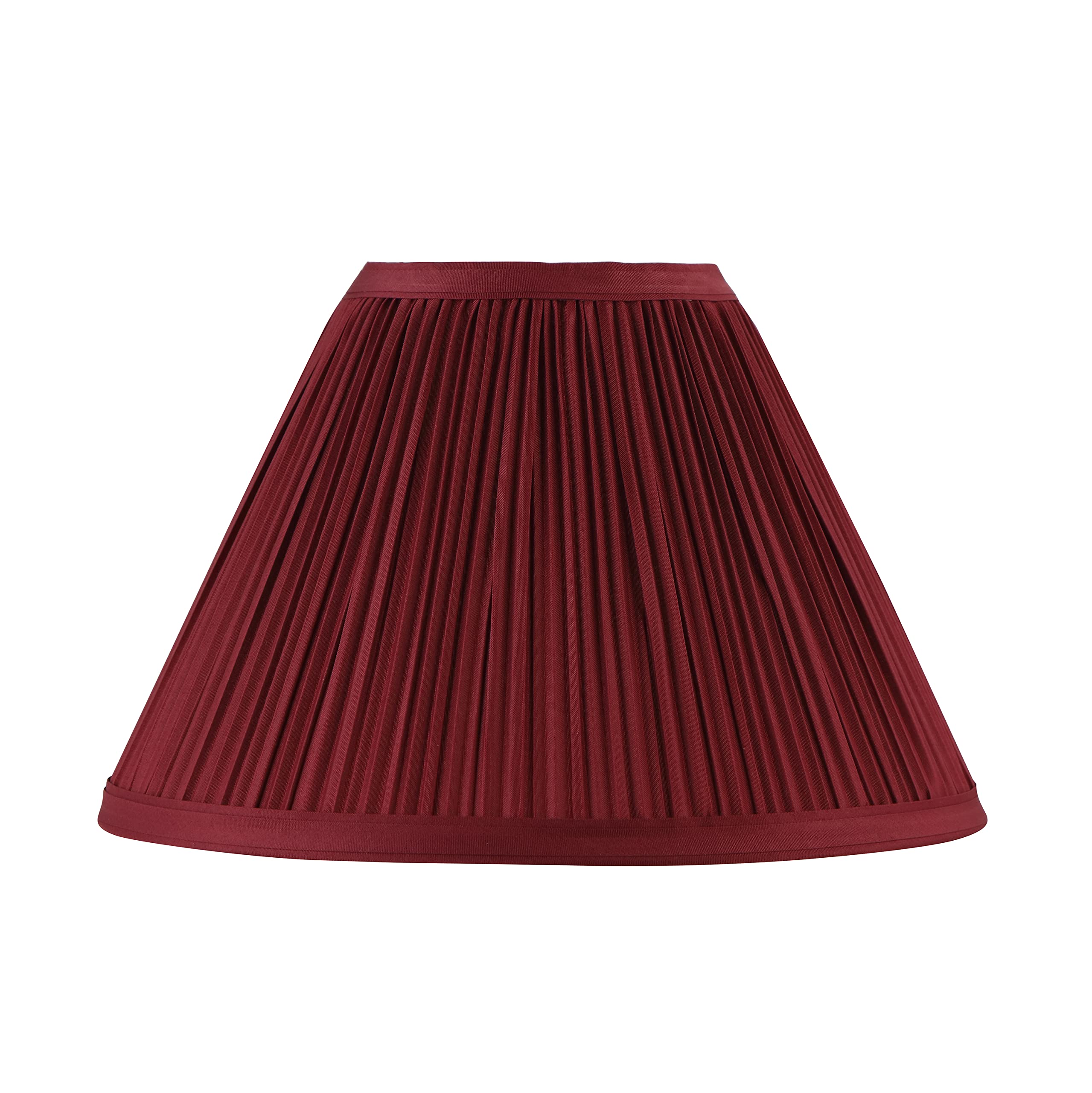 Aspen Creative 59174, Empire Uno Lamp Shade, Rich Red, 4" Top x 10" Bottom x 7" Slant Height, Slip UNO 33mm