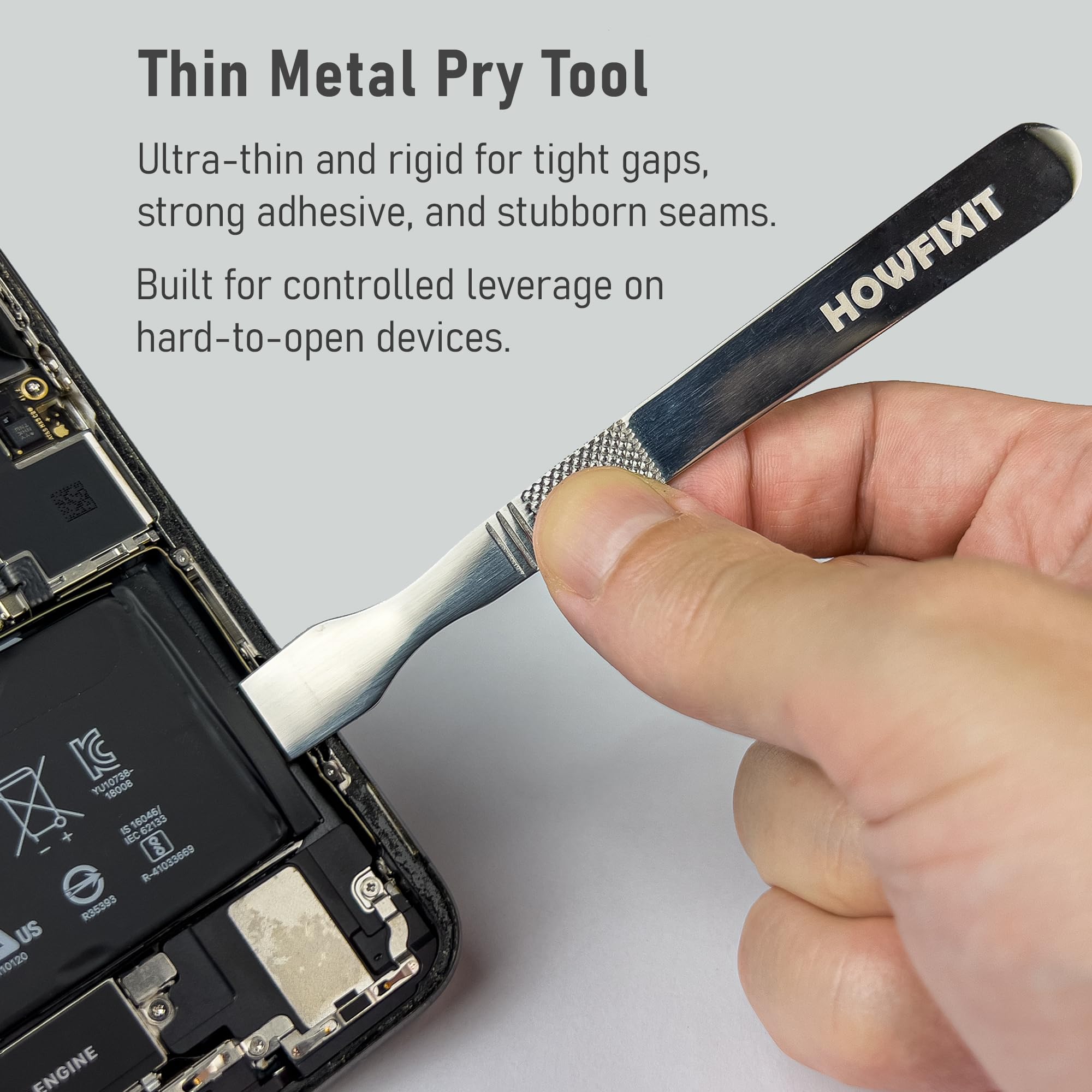 HowFixit Kit de herramientas de apertura electrónica 15 en 1, juego profesional antiestático y herramientas de palanca con ventosa para iPhone, iPad, MacBook, laptop, tableta, reparación de teléfonos