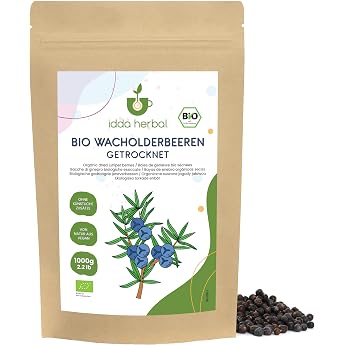 IDDA Herbal Juniper Berries Whole Organic 1 kg