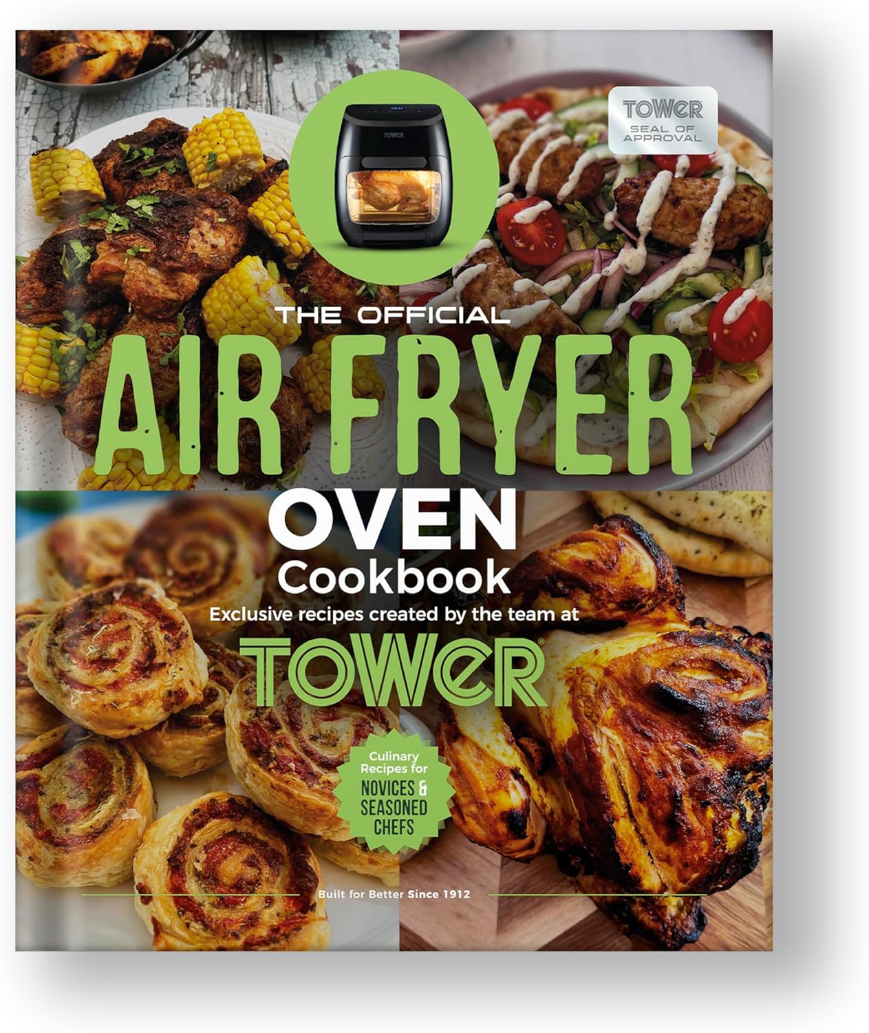 Tower RECIPEBOOKOVEN Hard Cover Recipe Book for Air Fryer Ovens, 250 Pages