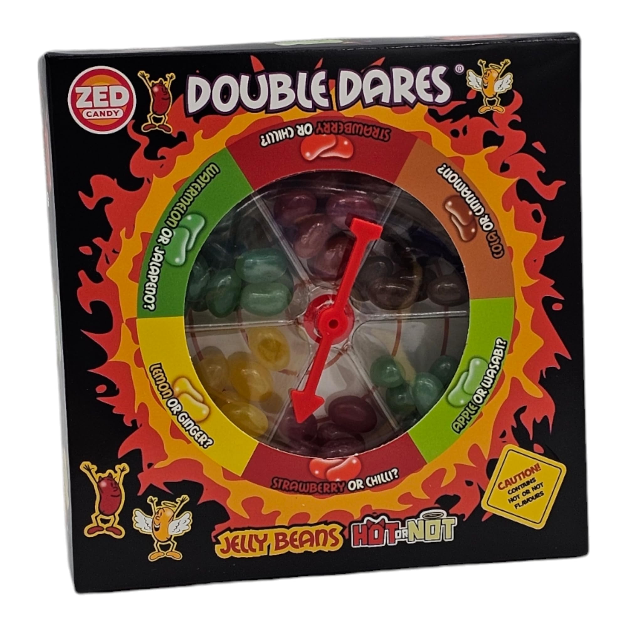 Zed Candy Double Dares Hot or Not Jelly Bean Spinner Game, Strawberry or Chilli Flavours