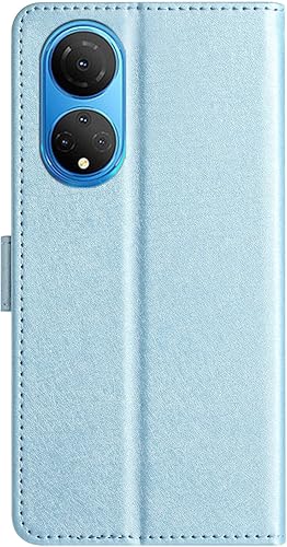 Miniatura 3 de Compatible with Honor X7 Leather Case, Wallet Flip Case Book Design with Magnetic Closure Kickstand Card Slots Folio Cover -Blue