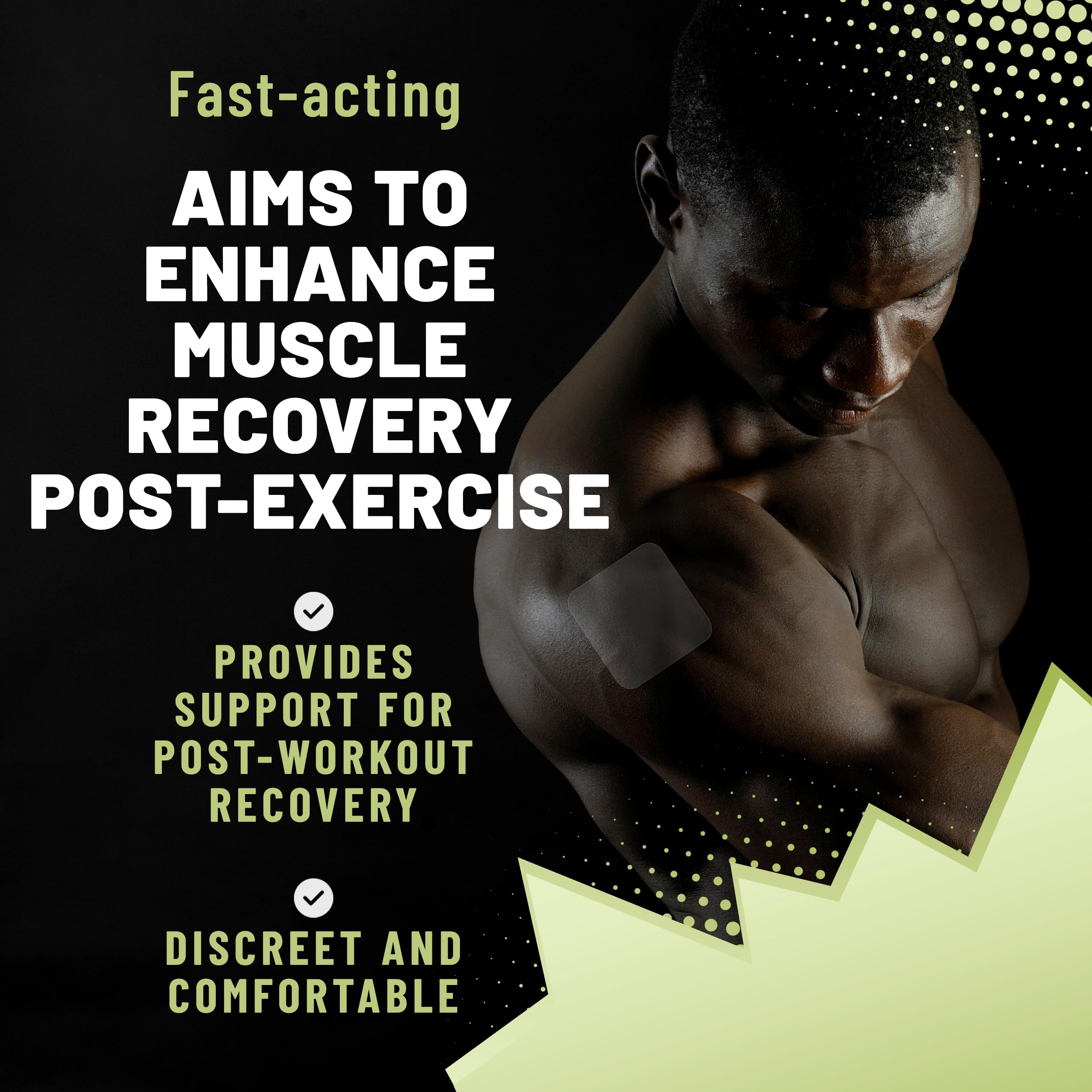 TOLEVITA Post Workout Muscle Recovery Patches with Vitamin C - 36 Patches for Active Lifestyle Support, Helps Soothe and Refresh After Exercise, Convenient and Easy-to-Use for Men and Women — Amazon image 2