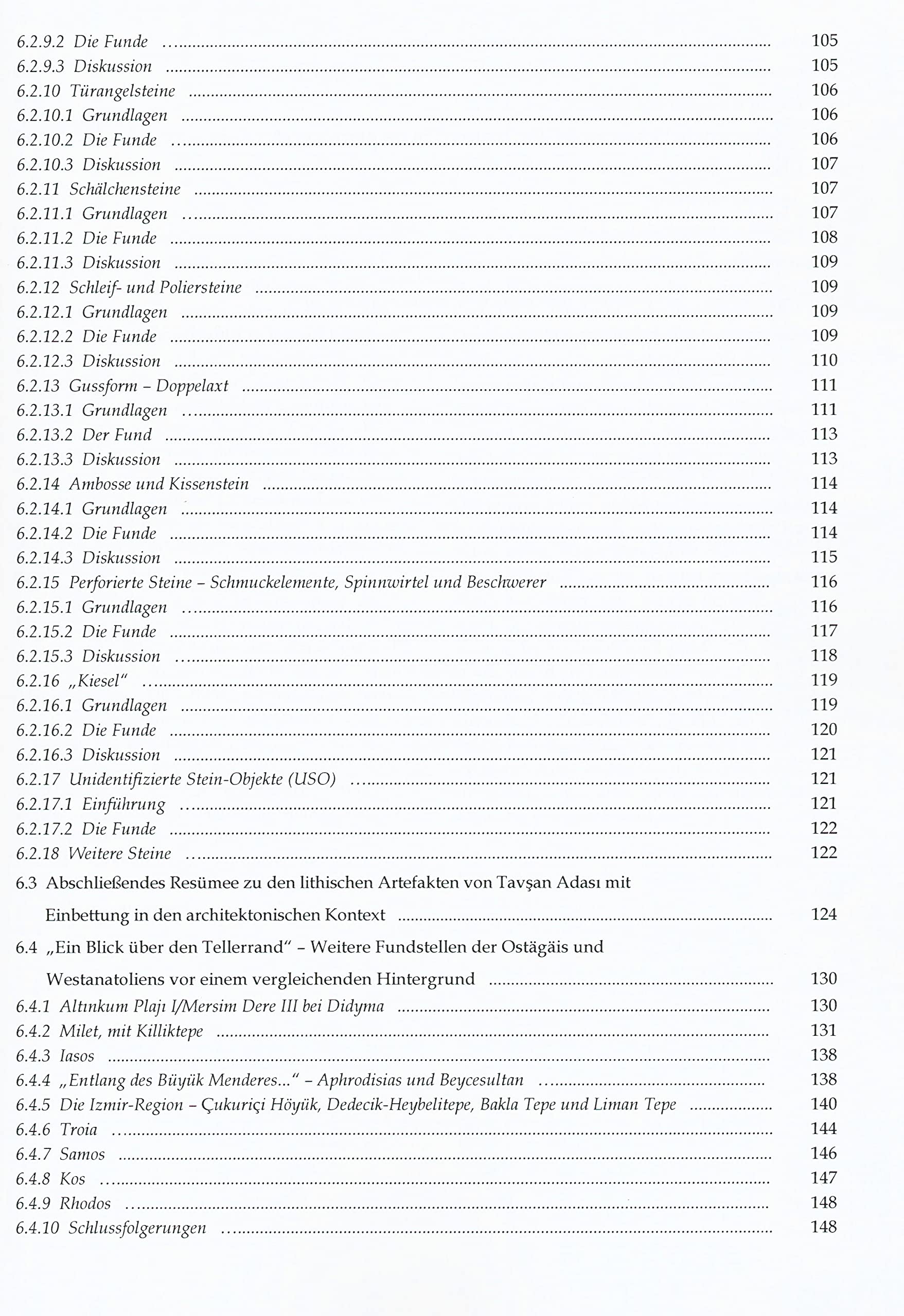 Die Steinartefakte von Tavşan Adasi im Kontext des kulturellen Austausches zwischen der Ägäis und Anatolien während der Bronzezeit.
