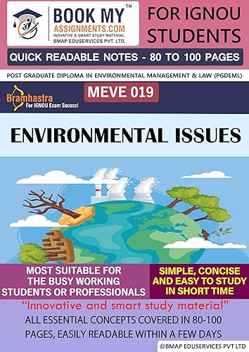 IGNOU MEVE 019 Environmental Issues Exam Preparation Book For IGNOU Student Latest Edition (Quick Readable Note) | Knowledge at Your Fingertips