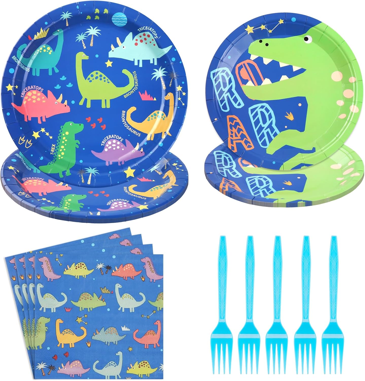 96 Pcs Dinosaur Birthday Party Supplies Baby Dinosaur