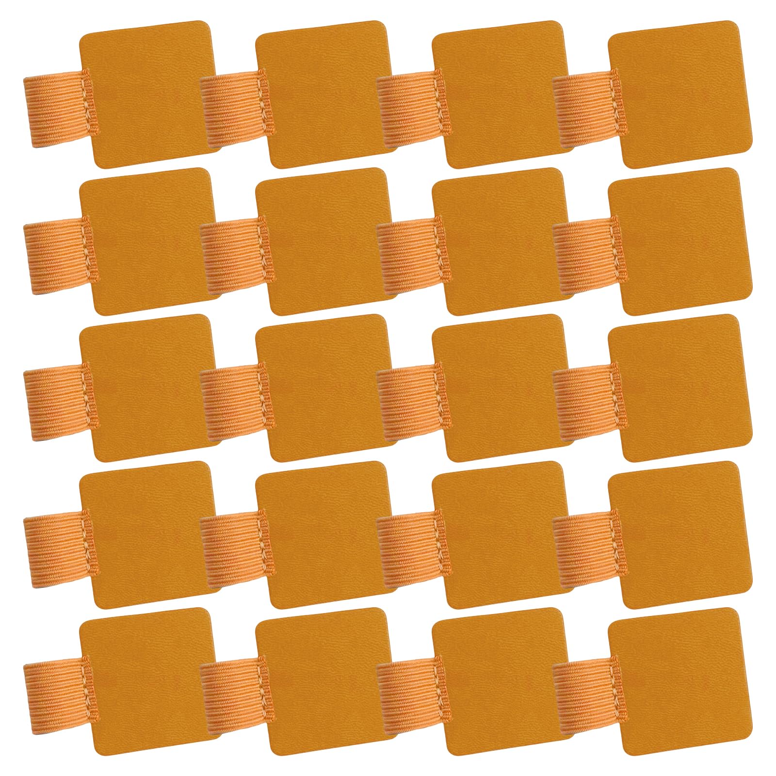 Limtula 20Pcs Adhesive Pen Rings Elastic Holder for Notebook Clipboard Loop Leather