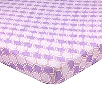 Vista 7 de Sábana ajustable de algodón tejido en jersey para cuna o cama para niño o niña, de Abstract