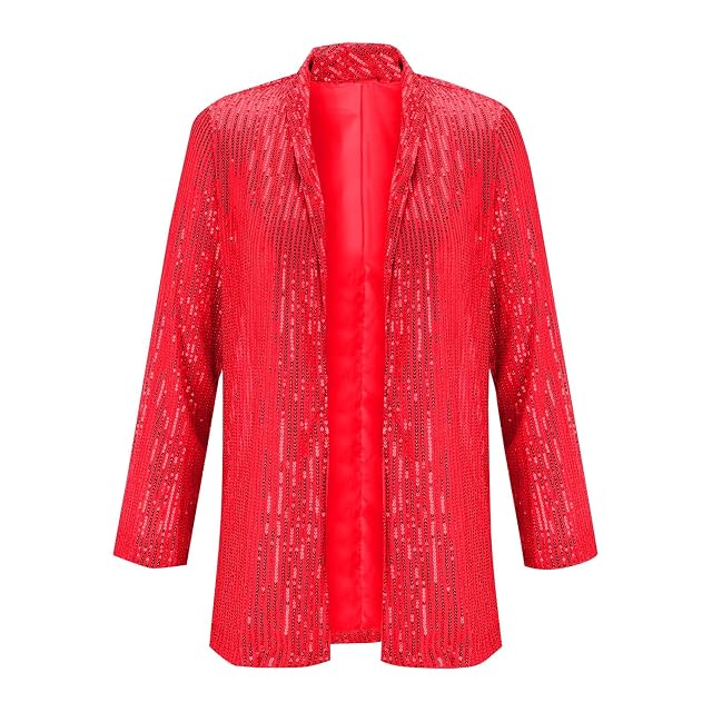 Womens Sequin Cardigan Evening Long Sleeve Lightweight Dressy Casual Party Jacket Casual Shimmer Tops Outfits