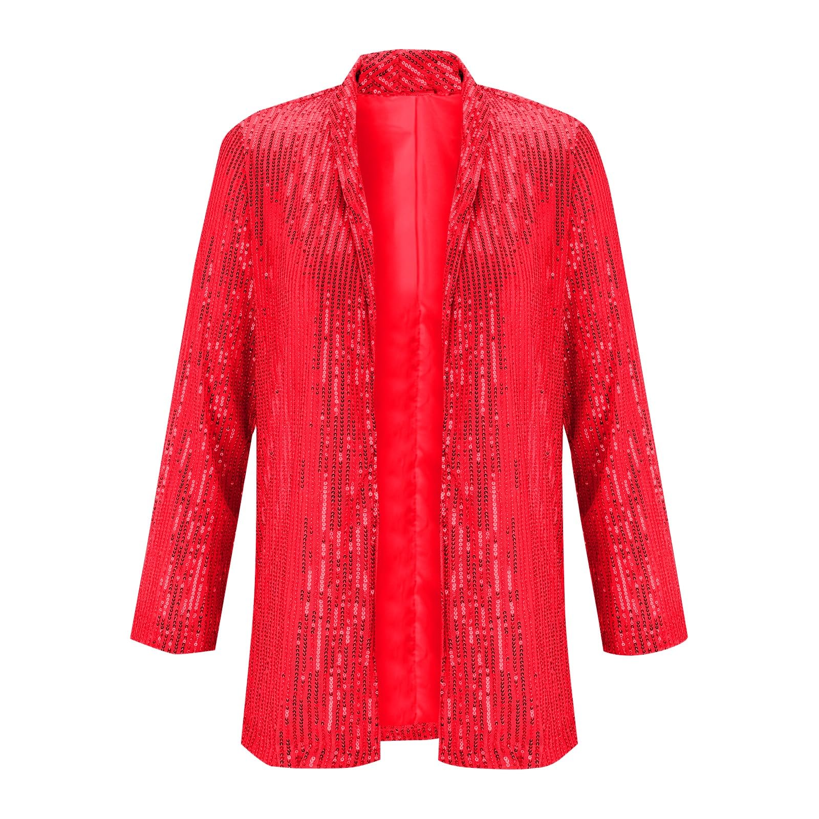 Womens Sequin Cardigan Evening Long Sleeve Lightweight Dressy Casual Party Jacket Casual Shimmer Tops Outfits