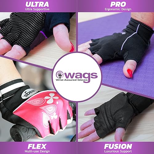 Miniatura 6 de Guantes de soporte de muñeca con almohadilla de gel ergonómica patentada y muñequera para entrenamientos de mujeres y hombres