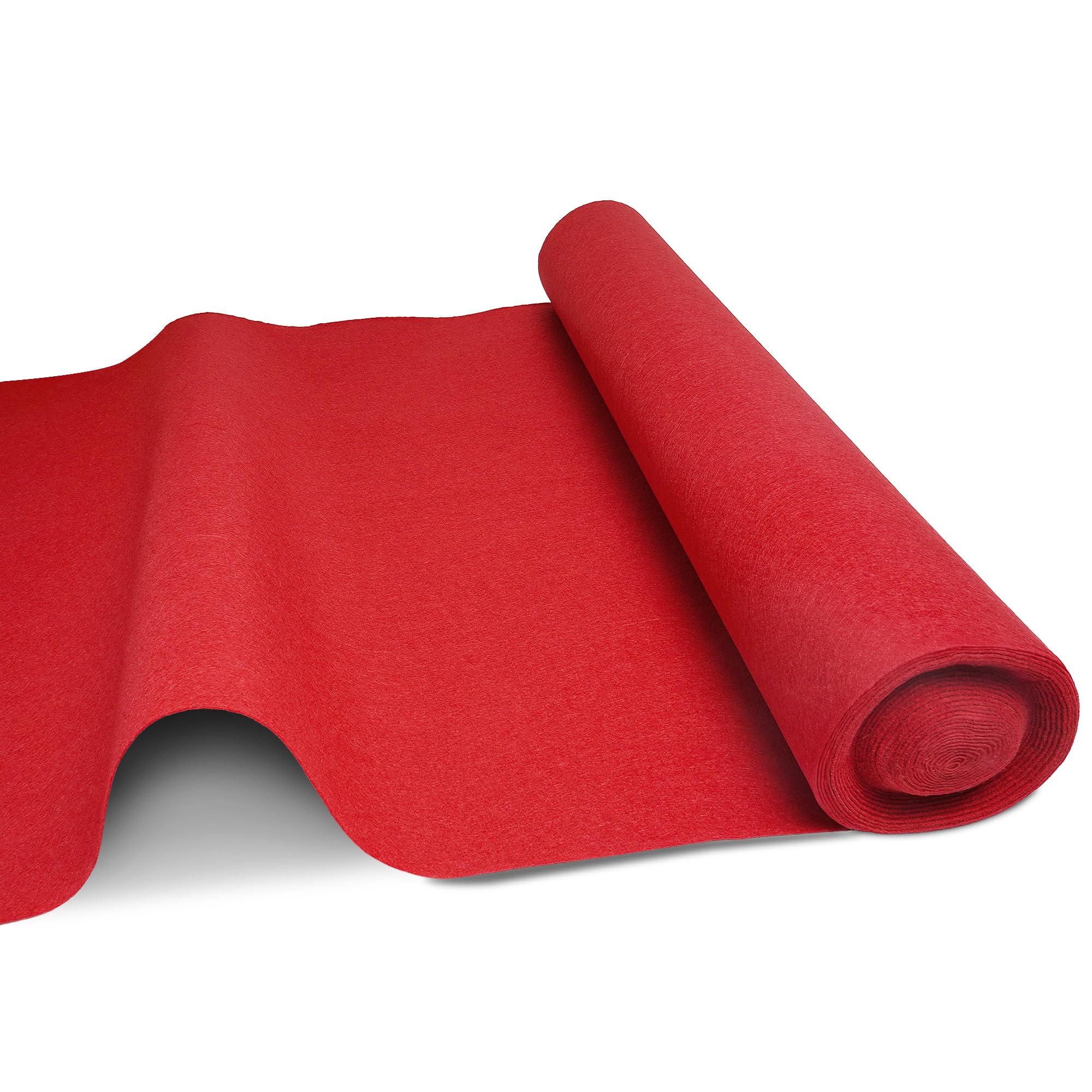 uyoyous 100x1000cm Roter Teppich,Hochzeits-Läufer Event Teppich 2mm Red Carpet Gangläufer roter Teppichläufer,Einwegmatte für Hochzeit, Party, Zeremonie, Hochzeitsdekoration