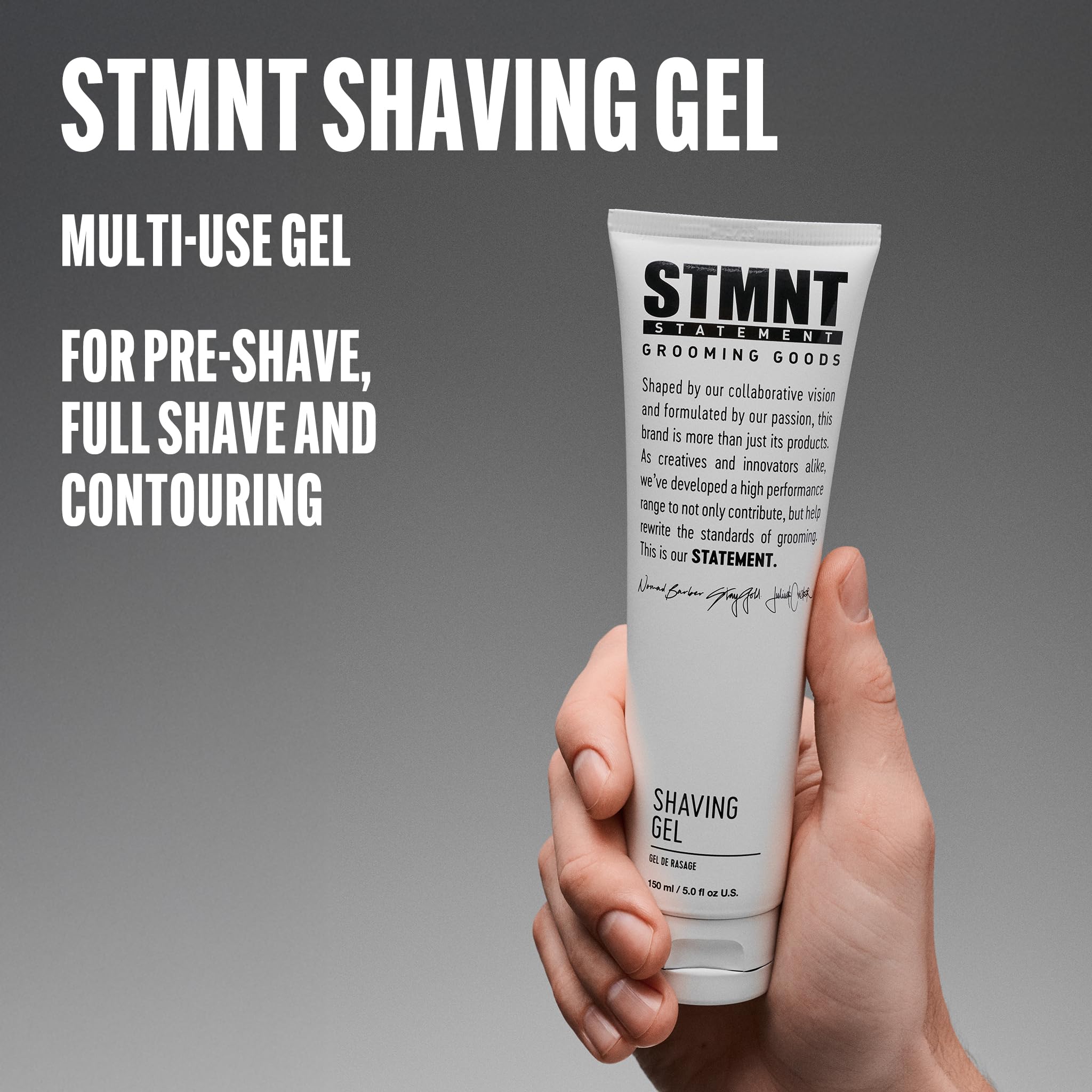 STMNT STATEMENT GROOMING GOODS Shaving Gel - Gel de Afeitado de Precisión - Barba y Líneas del Cabello - 150 ml