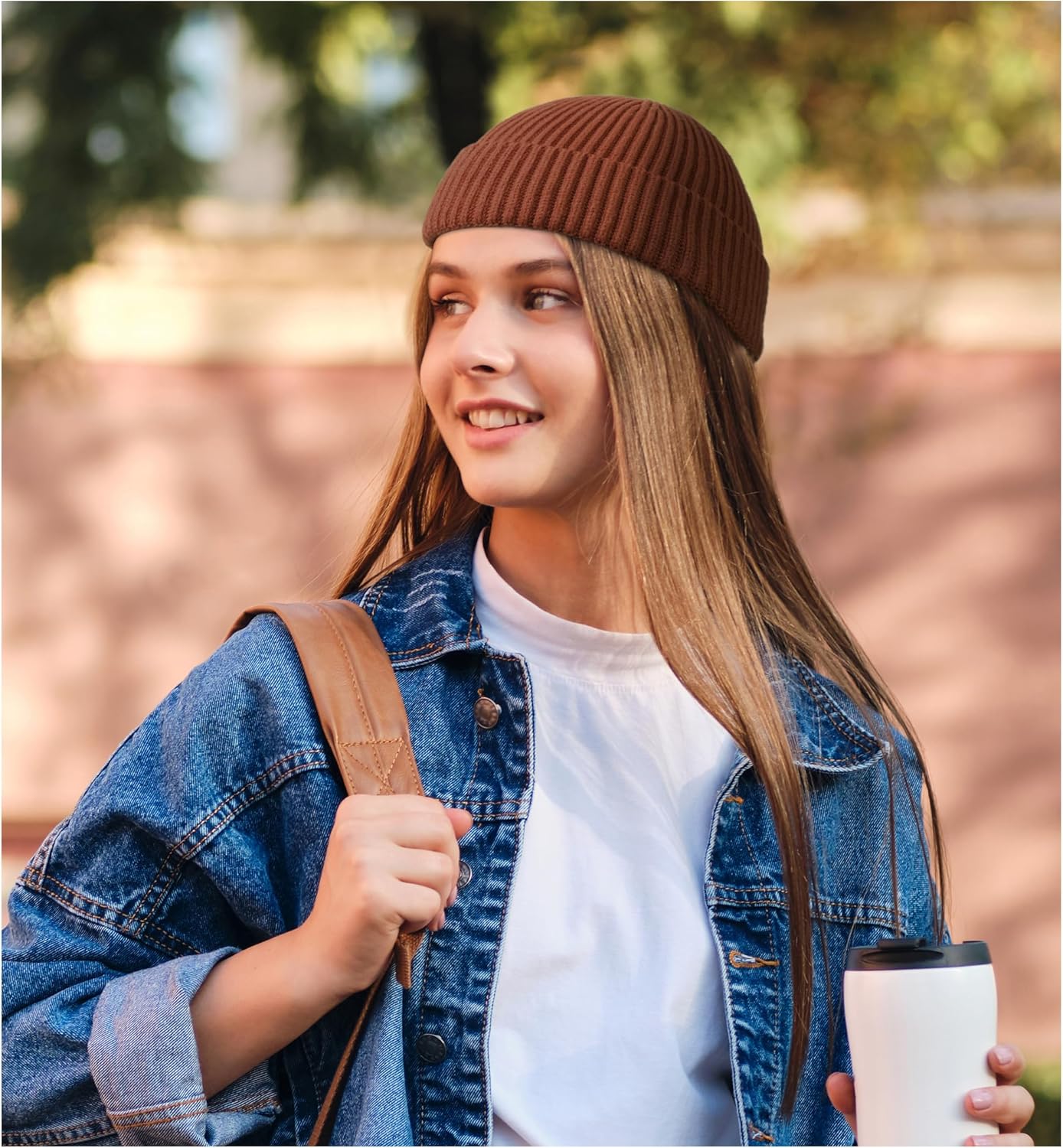 HiRui Fisherman Beanie for Men Women, Knit Trawler Beanie Watch Hats Winter Caps - Image 2