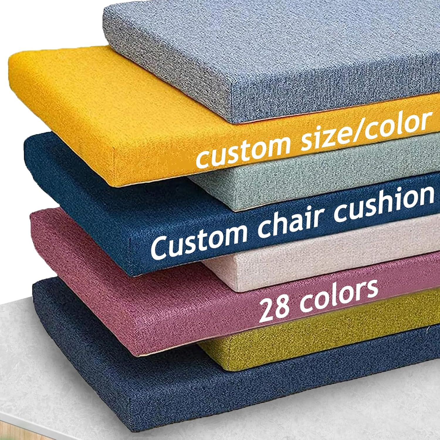 VKETU Custom Bench Cushions, Swing seat Cushions with Non