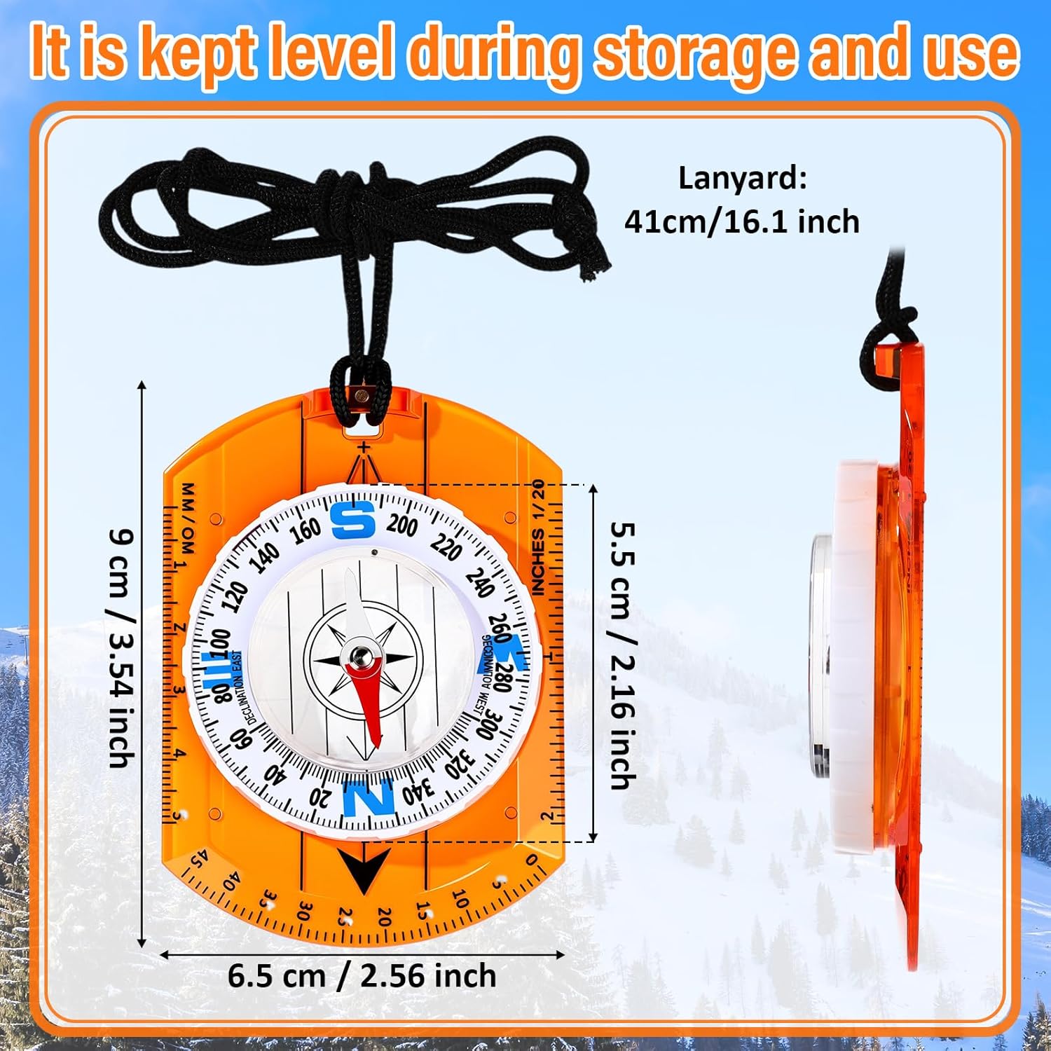 20 Pcs Acrylic Orienteering Compass Hiking Backpacking Survival Reliable Compass Advanced Scout Compasses Outdoor Gear for Map Reading Navigation Camping Survival Exploring