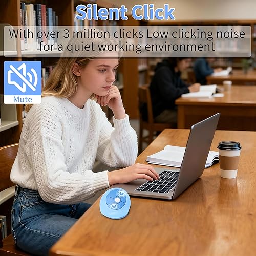 Miniatura 4 de Ratón inalámbrico ergonómico vertical con Bluetooth y receptor USB de 2.4 GHz, 3 botones, recargable, silencioso, portátil, óptico, inalámbrico,