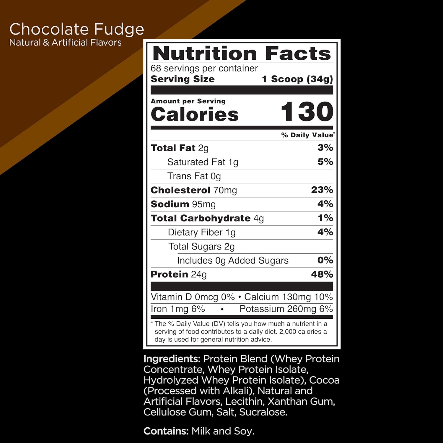 Rule One Proteins, R1 Whey Blend- Chocolate Fudge, 24g Fast-Acting Whey Protein Concentrates, Isolates, & Hydrolysates Per Serving, with Naturally Occurring EAAs & BCAAs, 5 Pounds, 68 Servings : Health & Household