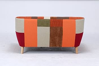 Amazon｜不二貿易 パッチワークソファ ラビスタ 2人掛け 幅134cm