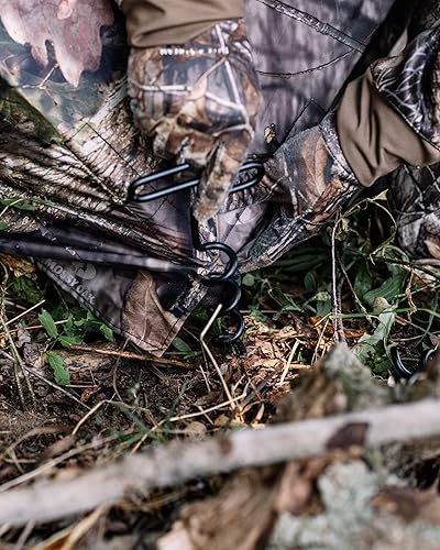 Miniatura 6 de RHINO OUTDOORS Estacas de barrena resistentes para persianas y lonas, paquete de 4, color plateado