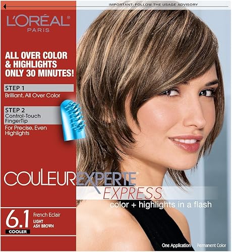 L'Oreal Paris Couleur Experte 2-Step Home Hair Color and Highlights Kit, French Éclair