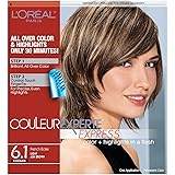 L'Oreal Paris Couleur Experte 2-Step Home Hair Color and Highlights Kit, French Éclair 6.1 Light Ash Brown/French Eclair 1 Count (Pack of 1)