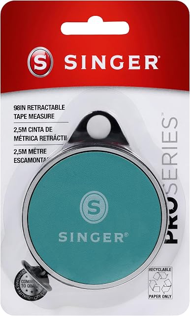 Singer 50003 Pro Series Retractable Pocket Tape Measure, Teal, 96-Inch