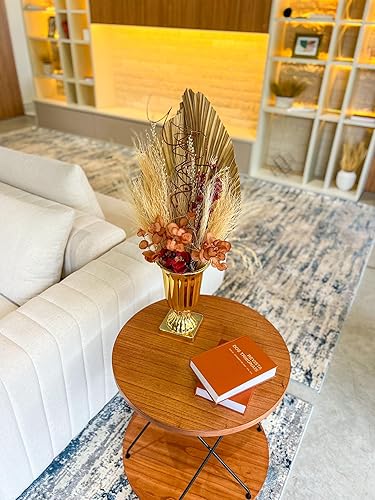 Miniatura 7 de Florero decorativo de plástico para fiesta o decoración del hogar, grande (dorado)