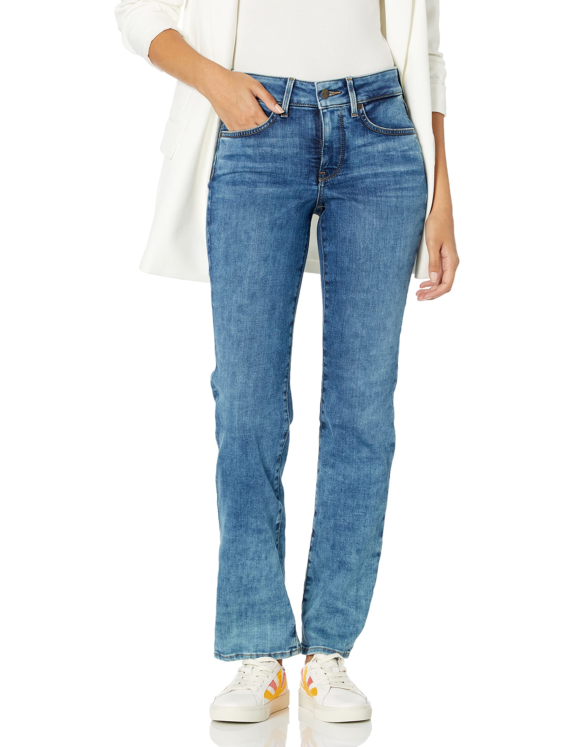 NYDJWomen's Petite Size Marilyn Straight Leg Jeans