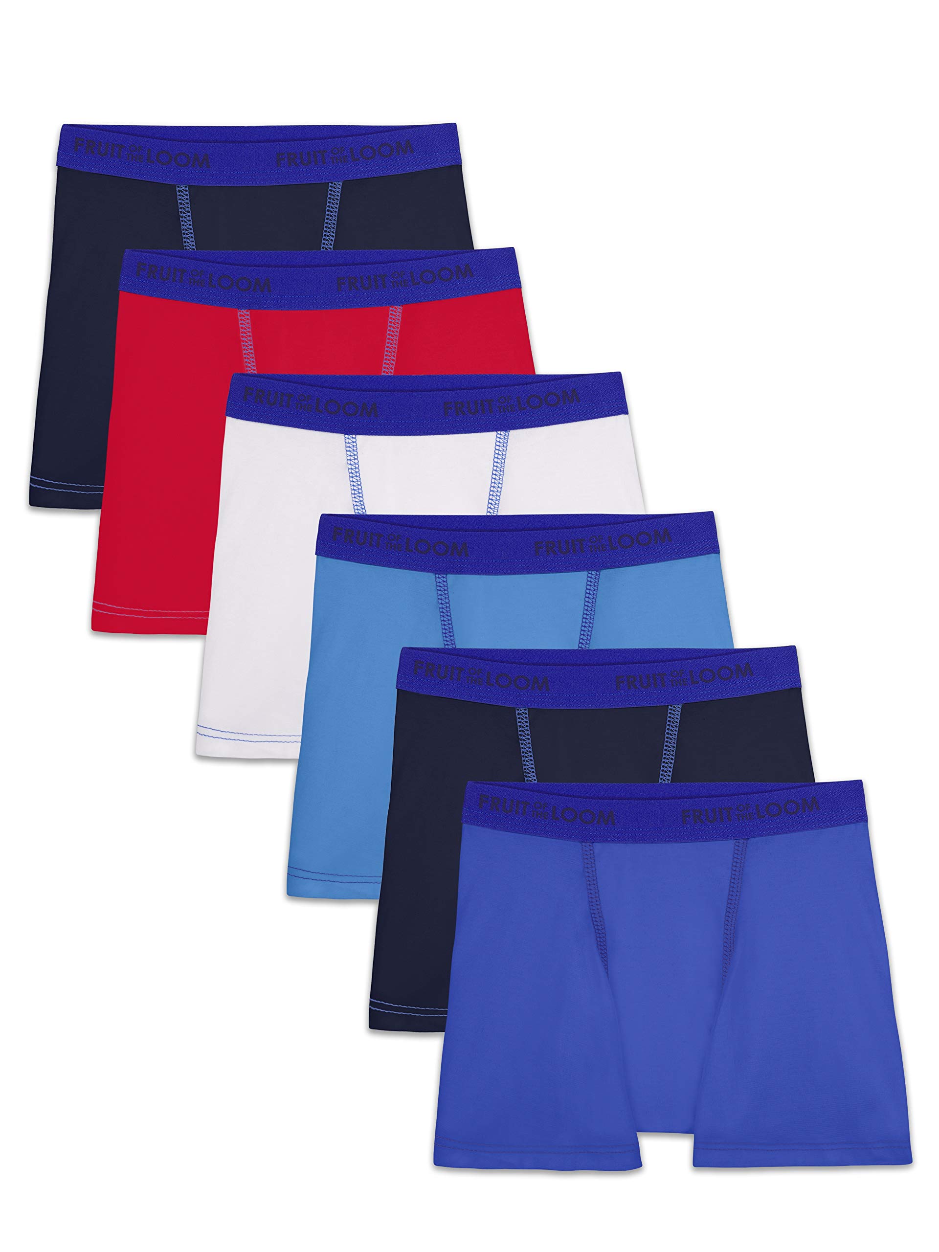 Fruit of the Loom Boxer in Cotone, da Bambino, Confezione da 10