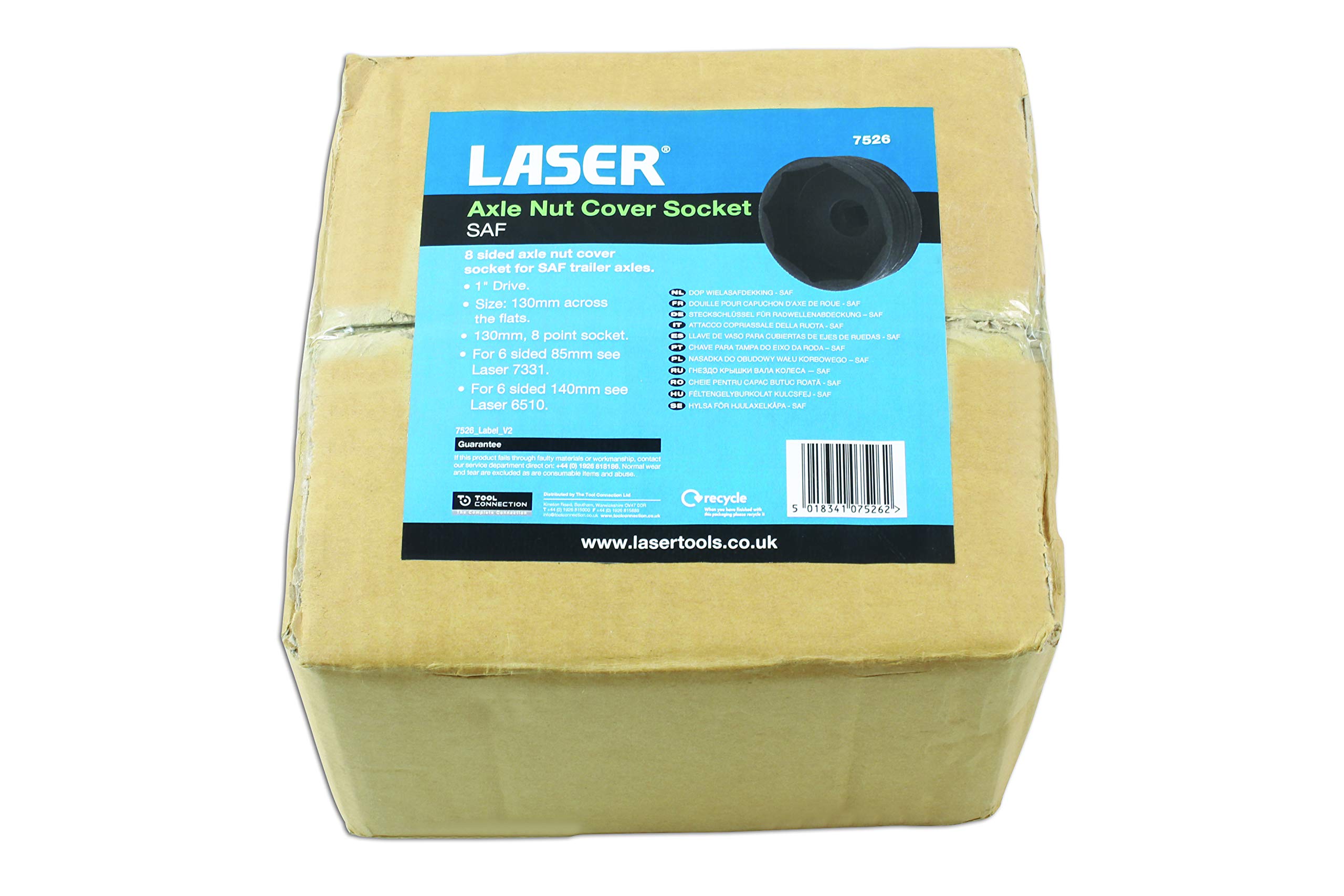 Laser 7526 Axle Nut Cover Socket - for SAF