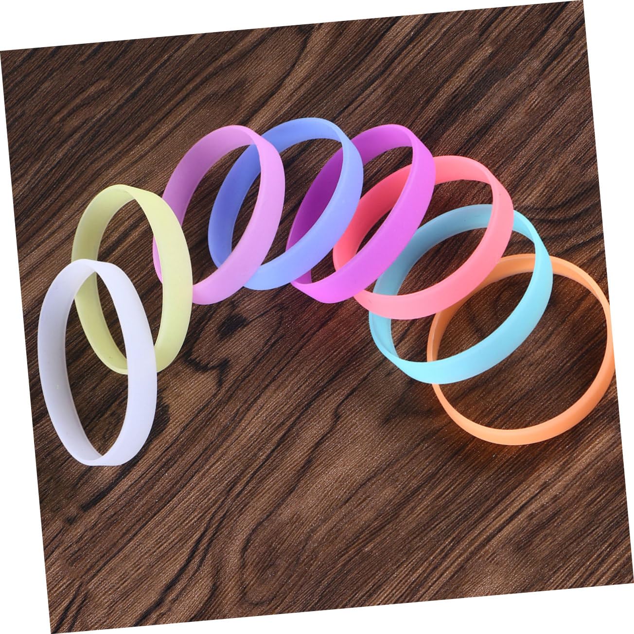 Ciieeo 48pezzi Braccialetti Luminosi Silicone Da Colorati Per Sport Feste e Scuole Accessori Comfort e Resistenza Per Adulti