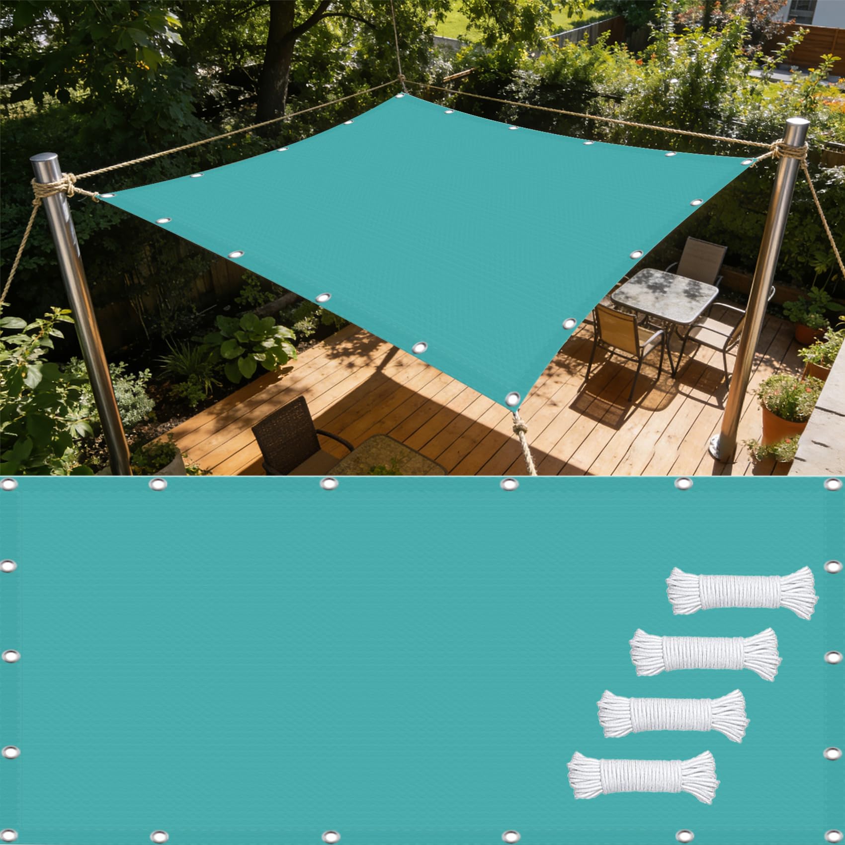 Voile d'ombrage pour bloquer les rayons UV du soleil et protéger vos plantes de la chaleur