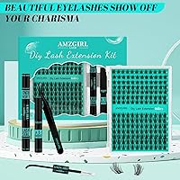 Vista 7 de Kit de Extensión de Pestañas, Kit de Racimos de Pestañas DIY 168Pcs con Pegamento de Unión y Sello Impermeable, Removedor de Pestañas para Kit