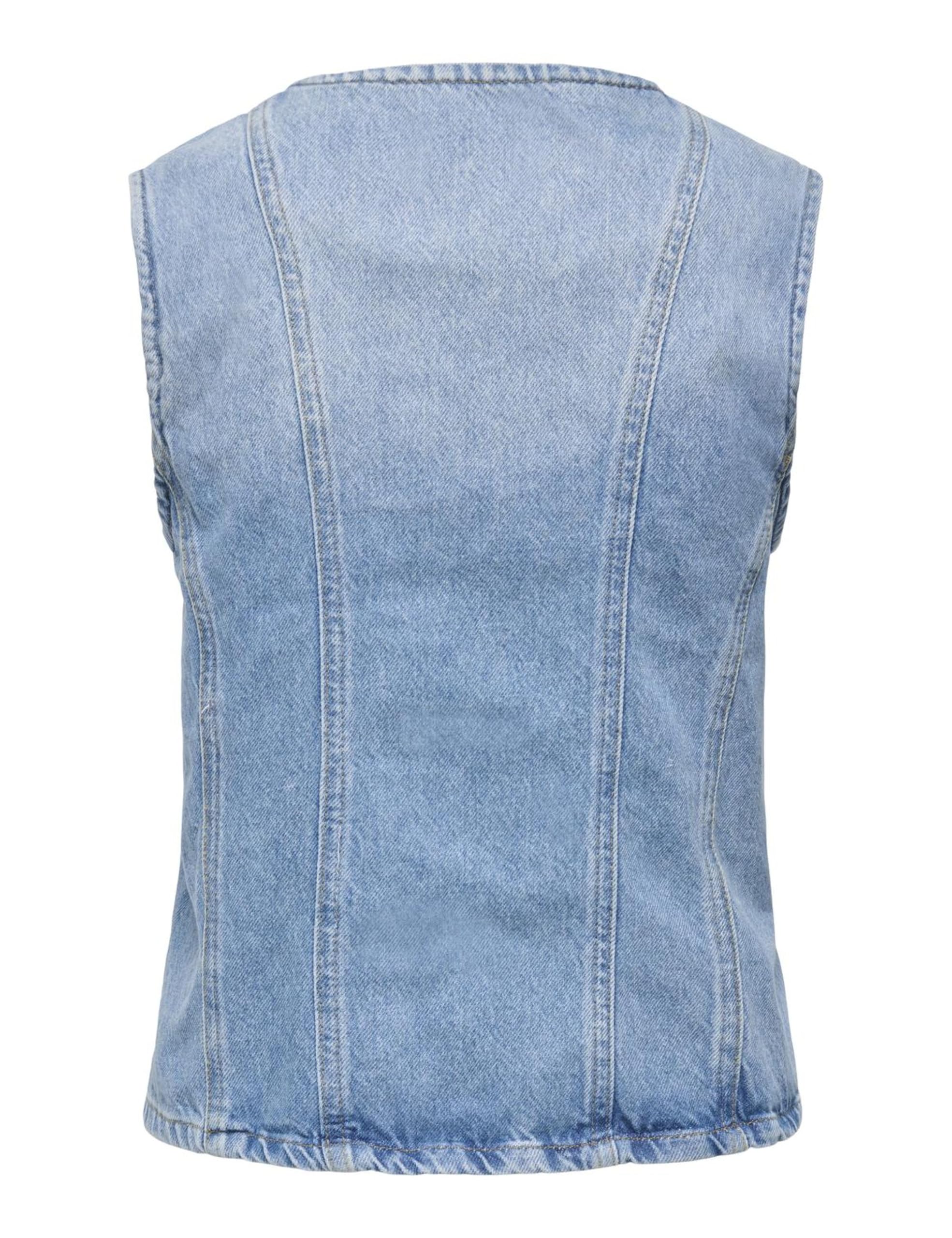 ONLY Damen Onlaya S/L Fitted DNM Vest Tai Noos