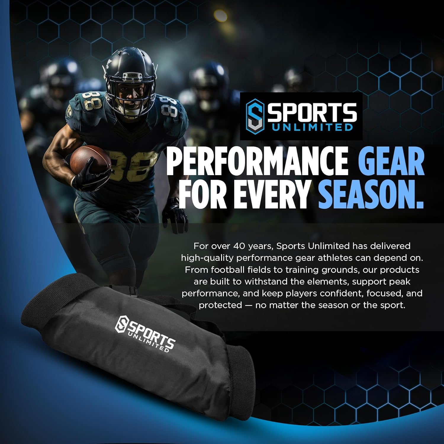 Sports Unlimited Football Hand Warmer Pouch, Youth, Kids. Men & Adult, Perfect for QB Position, Golf Handwarmer Sleeve, Hand Warmers for Football