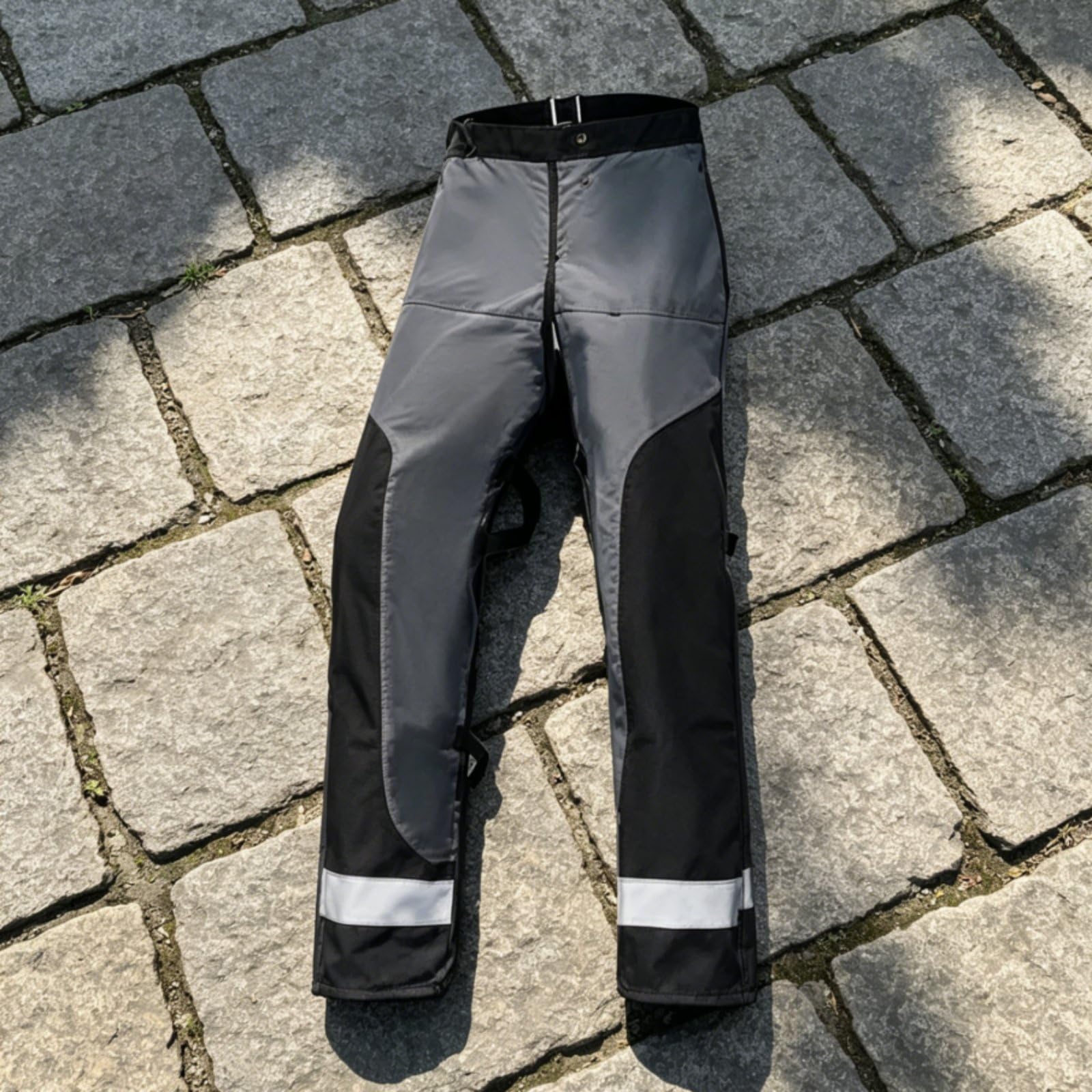 Pantaloni Antitaglio Motosega Resistente Pantaloni Protettivi Motosega Strisce Riflettenti Calzoni da Lavoro per Professionisti, Abbattimento Alberi