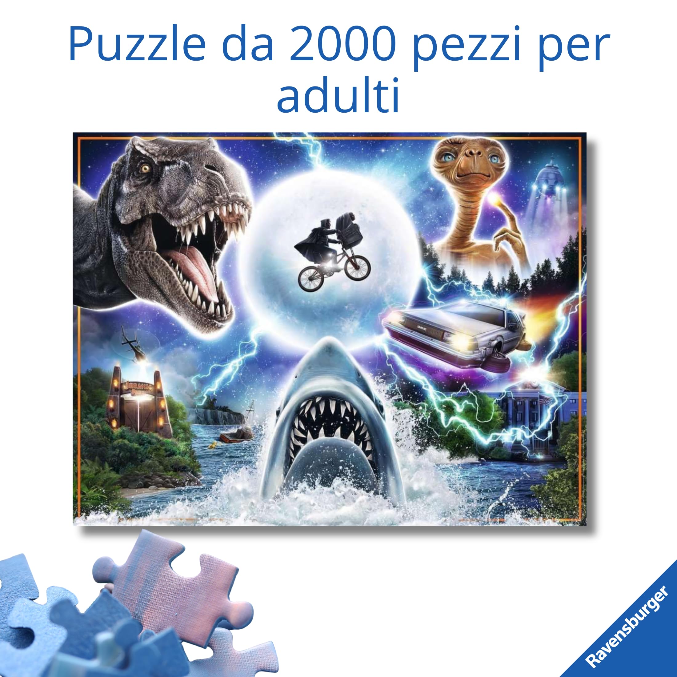 Ravensburger - Puzzle 2000 Pezzi Vault Universal & Amblim | Puzzle 2000 Pezzi | Rompicapo Adulti E Bambini Dai 14 Anni In Su | Regalo Per Bambini E Adulti | Misure 98x75cm
