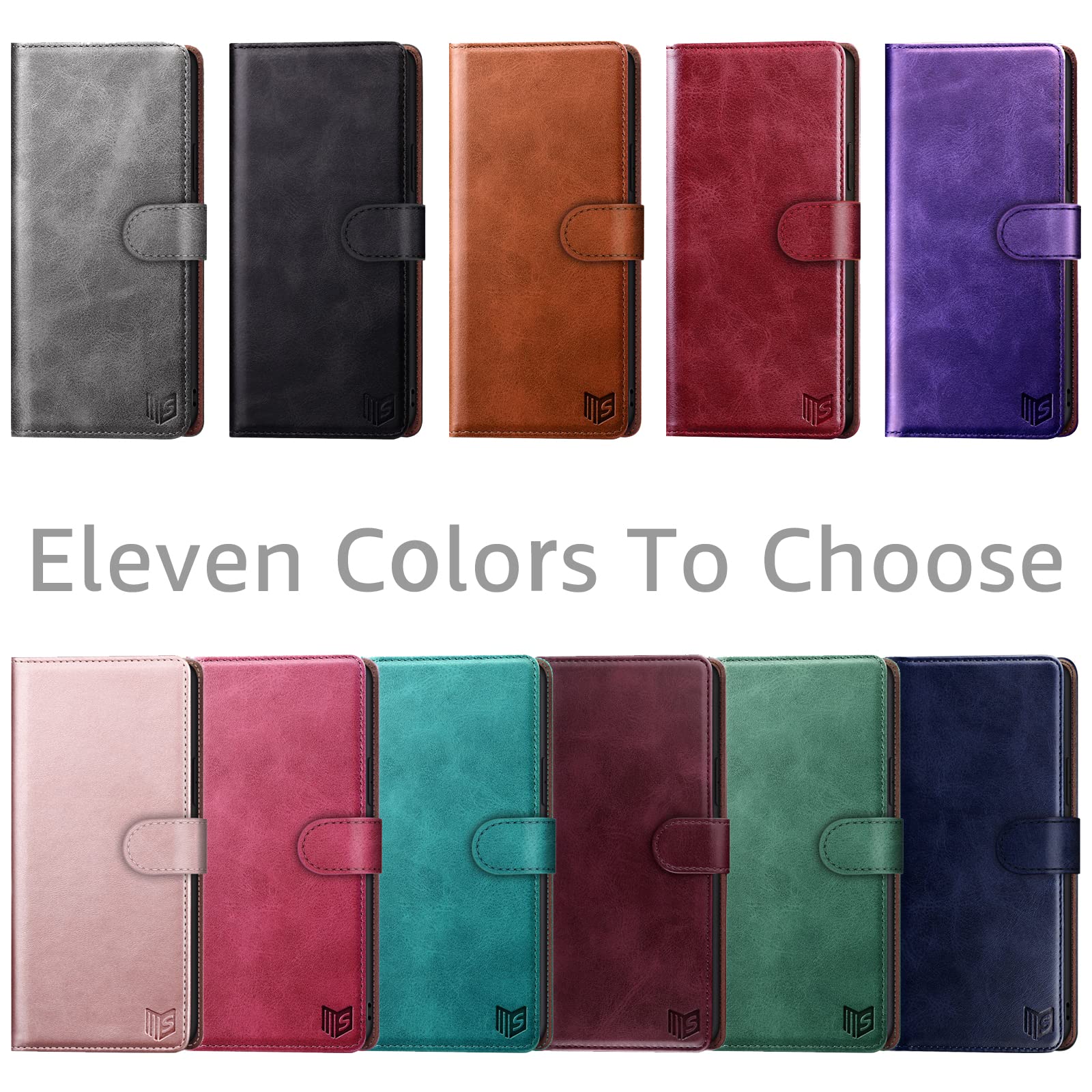 SUANPOT Cover per Xiaomi 11 Lite Blocco RFID Portafoglio Slot