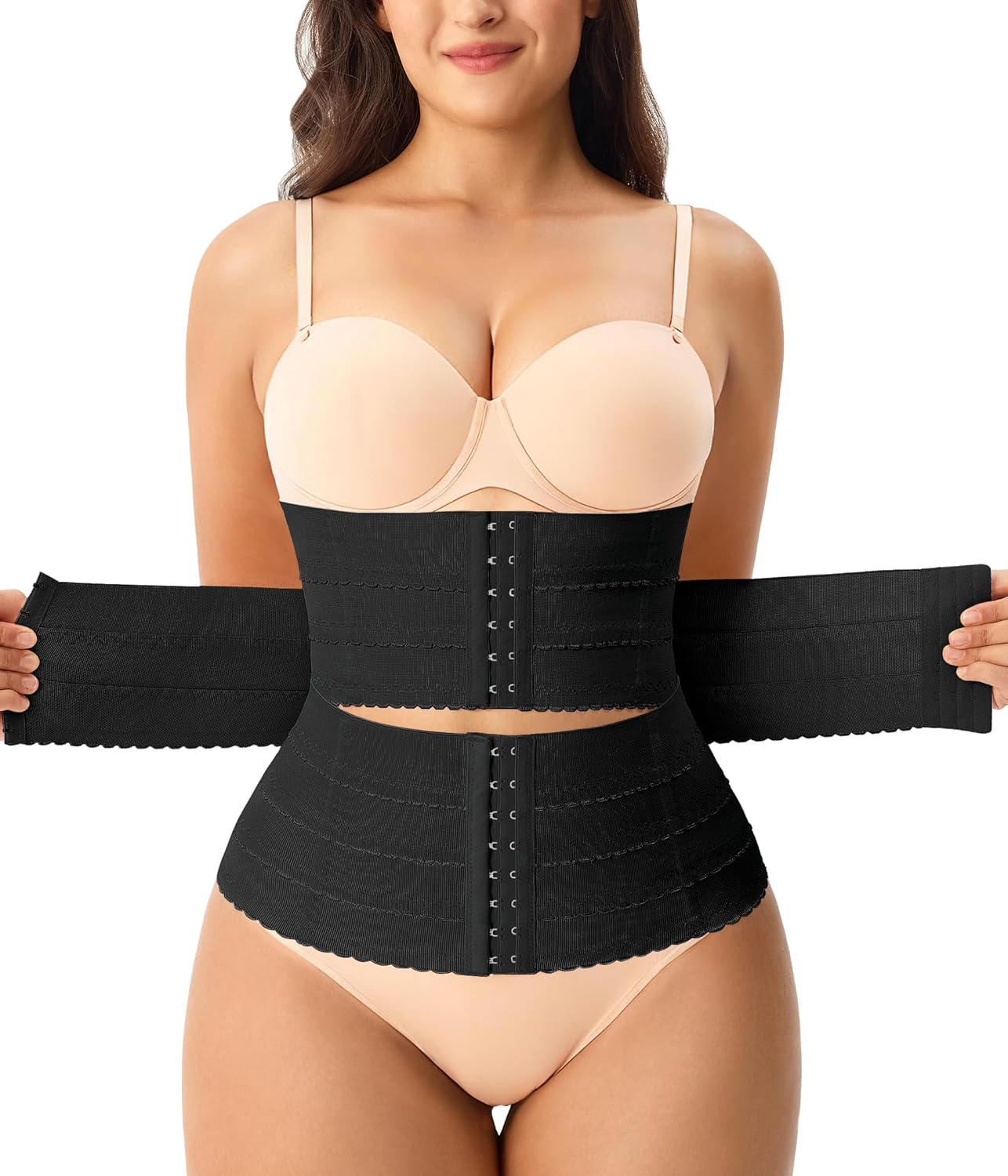 Gotoly Waist Trainer for Women Corset Shapewear Tummy Control Faja Body Shaper Postpartum Segmented Waist Cincher