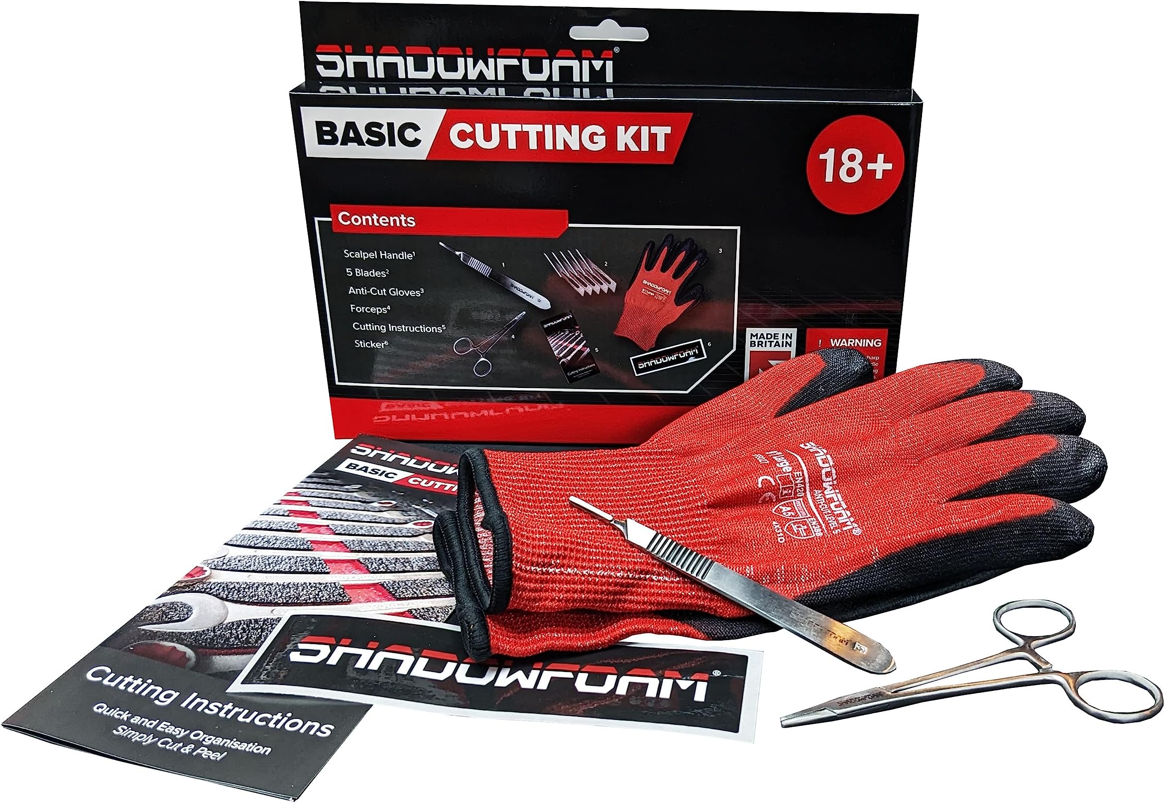Shadow Foam Basic Cutting Kit | for use with Shadow Foam Customisable Liners