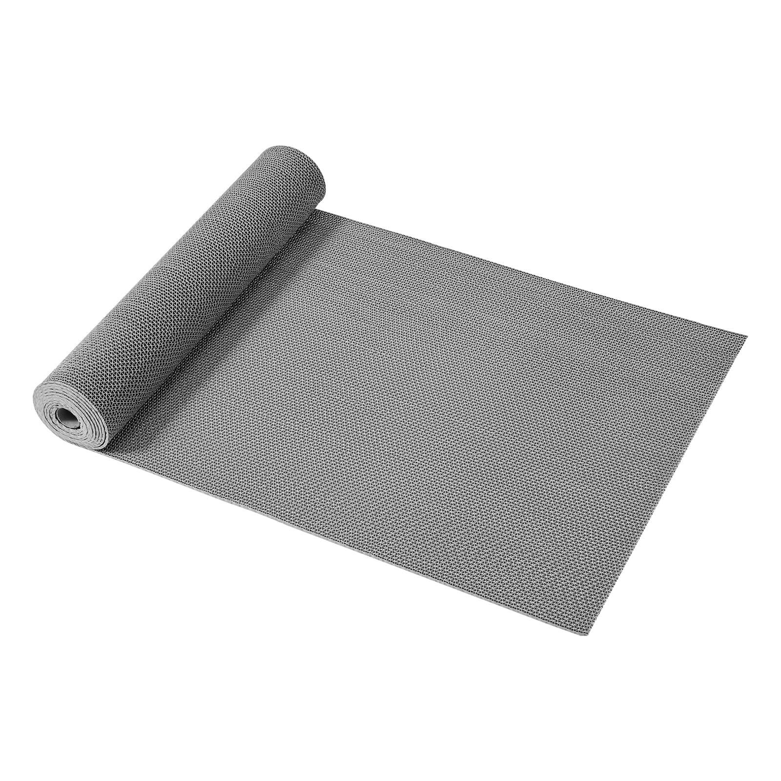VEVOR Tapis de Drainage Antidérapant 90x500 cm, Caillebotis Piscine PVC, Revêtement Sol Zones Humides, Tapis Antifatigue Drainant Rouleau Gris