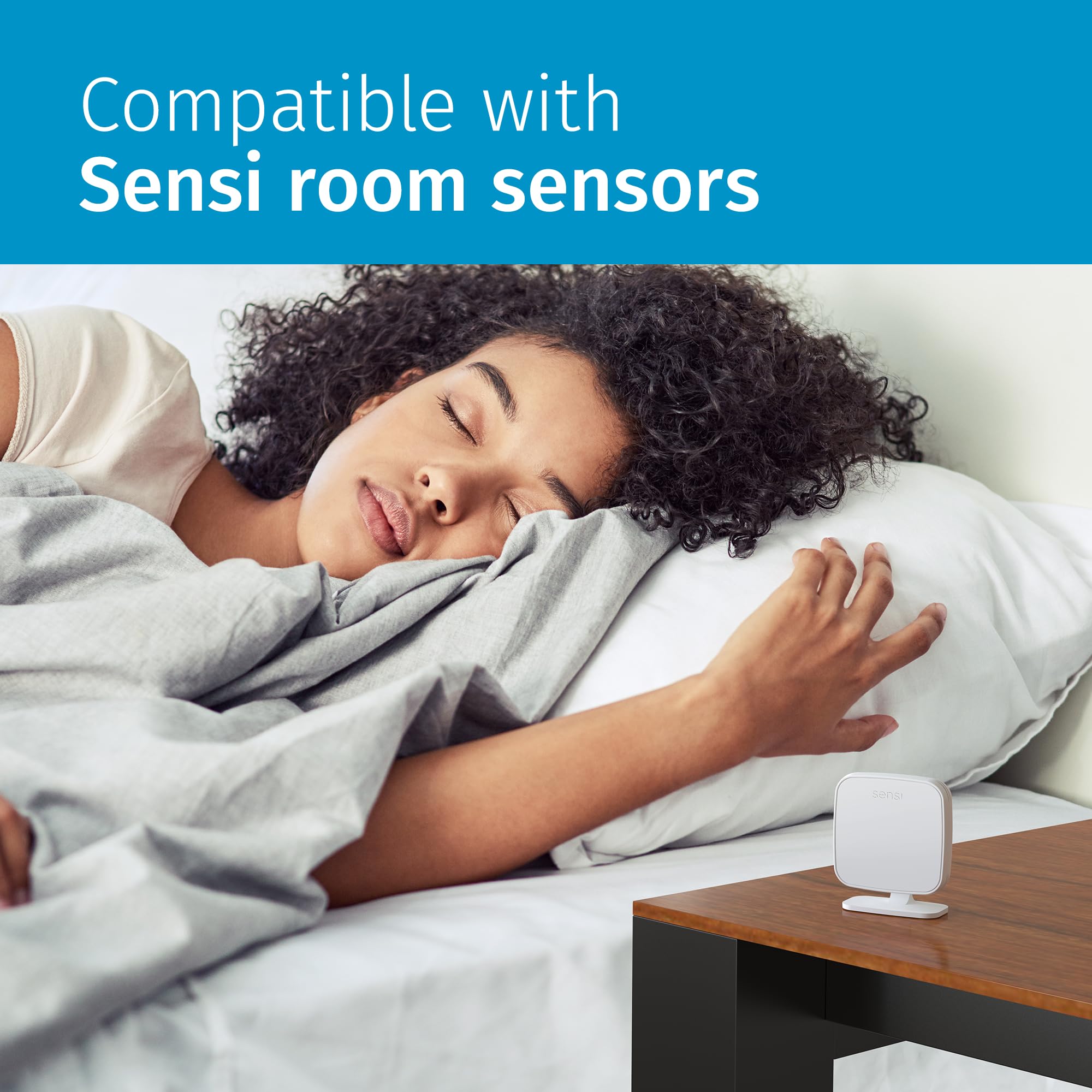 Sensi Touch 2 inteligentny termostat z kolorowym wyświetlaczem ekranu dotykowego, 100 lat doświadczenia, programowalny, Wi-Fi, prywatność danych, łatwe majsterkowanie, współpracuje z Alexa, certyfikat