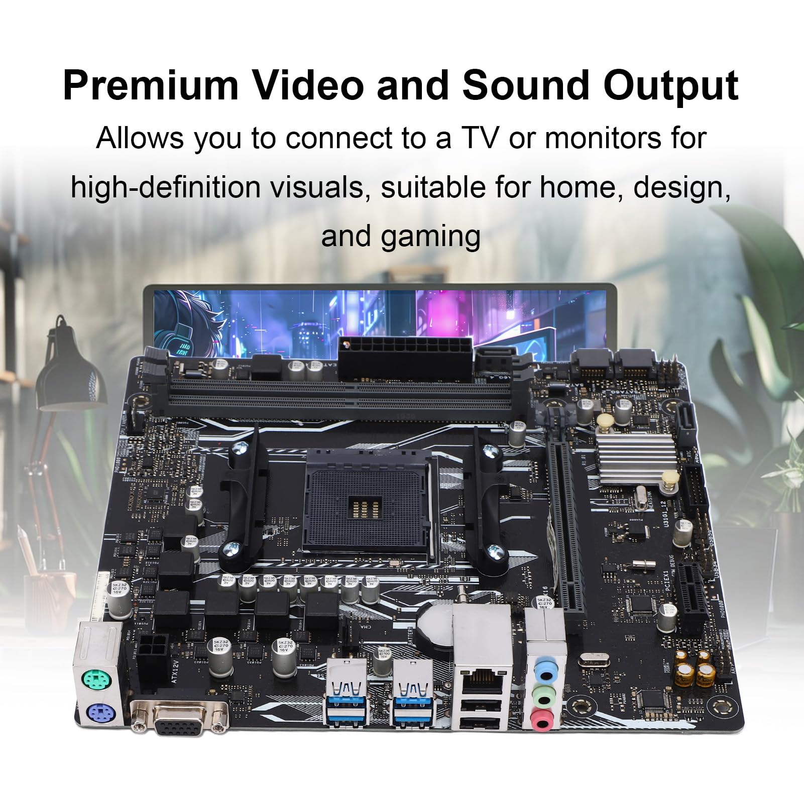 Placa Base A320M F Micro ATX, Zócalo AM4 Compatible con APU Ryzen R3 R5 R7 Athlon de Primera, Segunda y Tercera Generación, 2 Ranuras DIMM DDR4 de hasta 32 GB a 3200 MHz