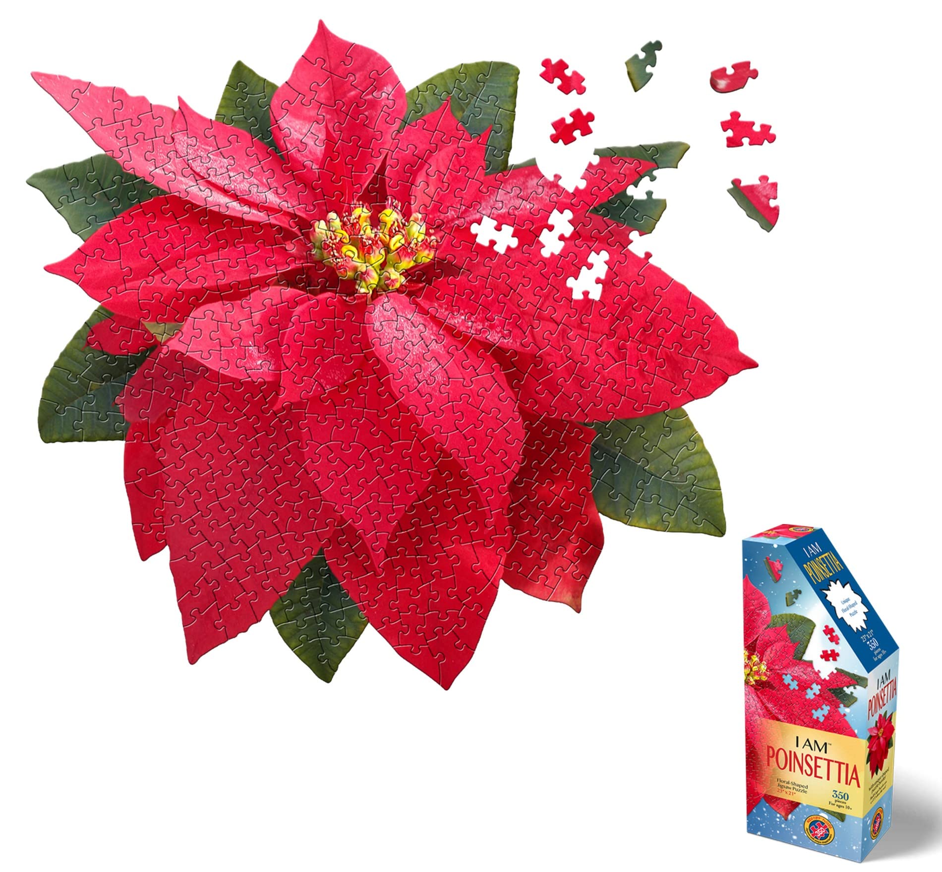 Amazon.com: Madd Capp Poinsettia 350 Piece Jigsaw Puzzle for Ages
